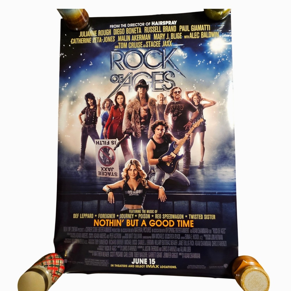 Rock of Ages 2012 Movie Poster 27x40 Warner Bros Julianne Hough Tom‎ Cruise D/S